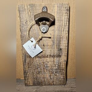 Engraved New England Patriots Wall Mounted Bottle Opener NWT